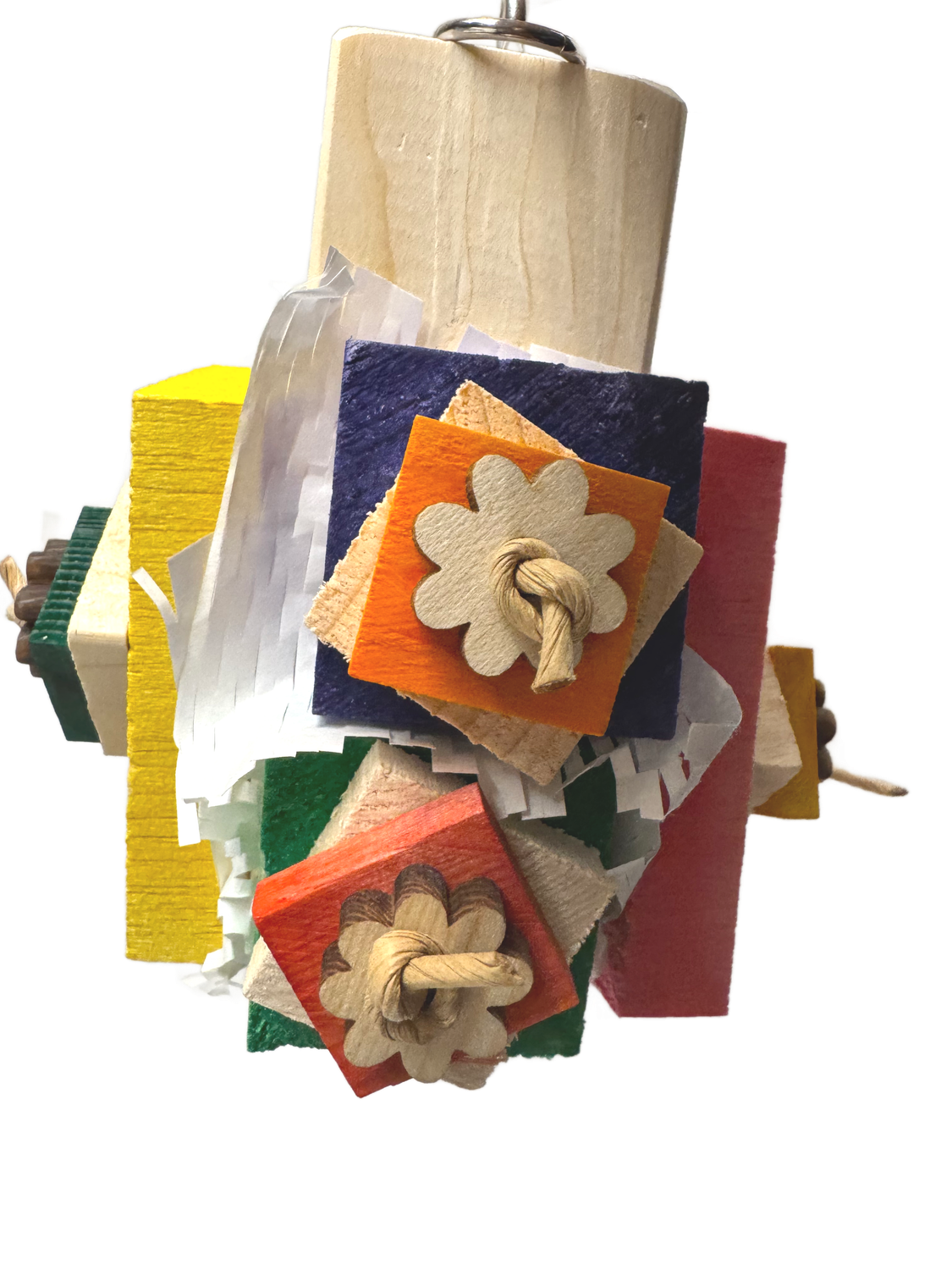 Balsa Blockity Hanging Toy by Birdie Box Bird Toys