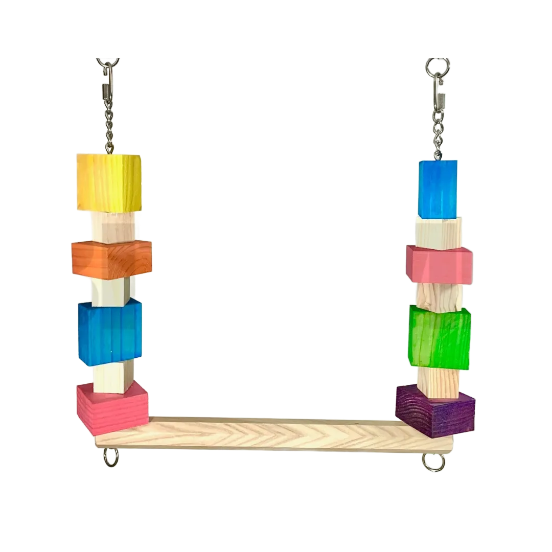 The Stella Refillable Swing for Medium Birds by Bite Me Birdie