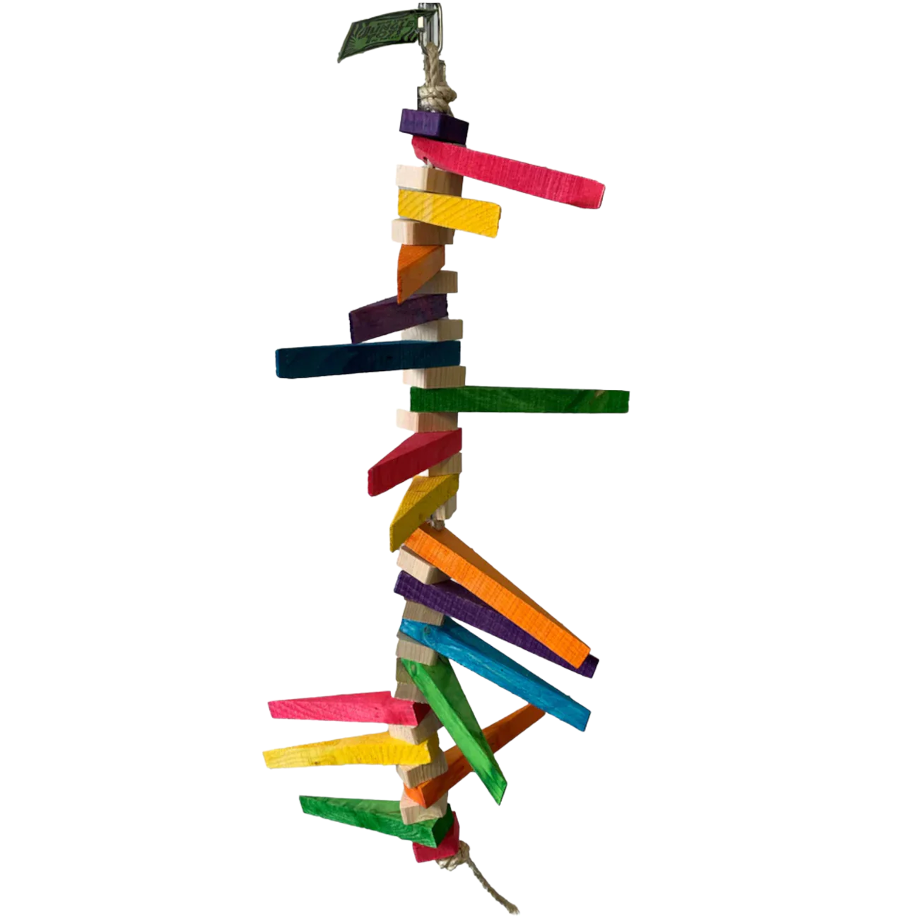 Tiger Tail Toy on Sisal Rope by Jungle Bird Toys
