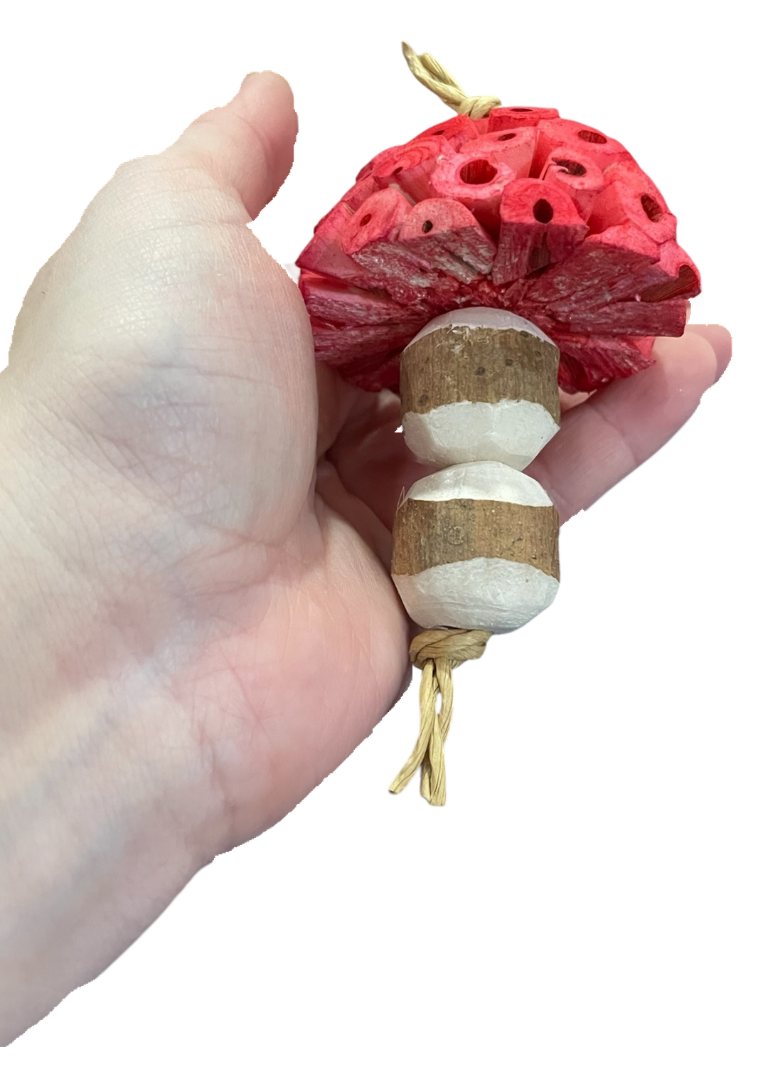 Toadstool Talon Toy for Small and Medium Birds - by Feathered Addictions