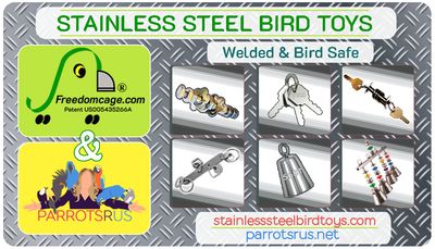 Welded Stainless Steel Bird Toys made in USA