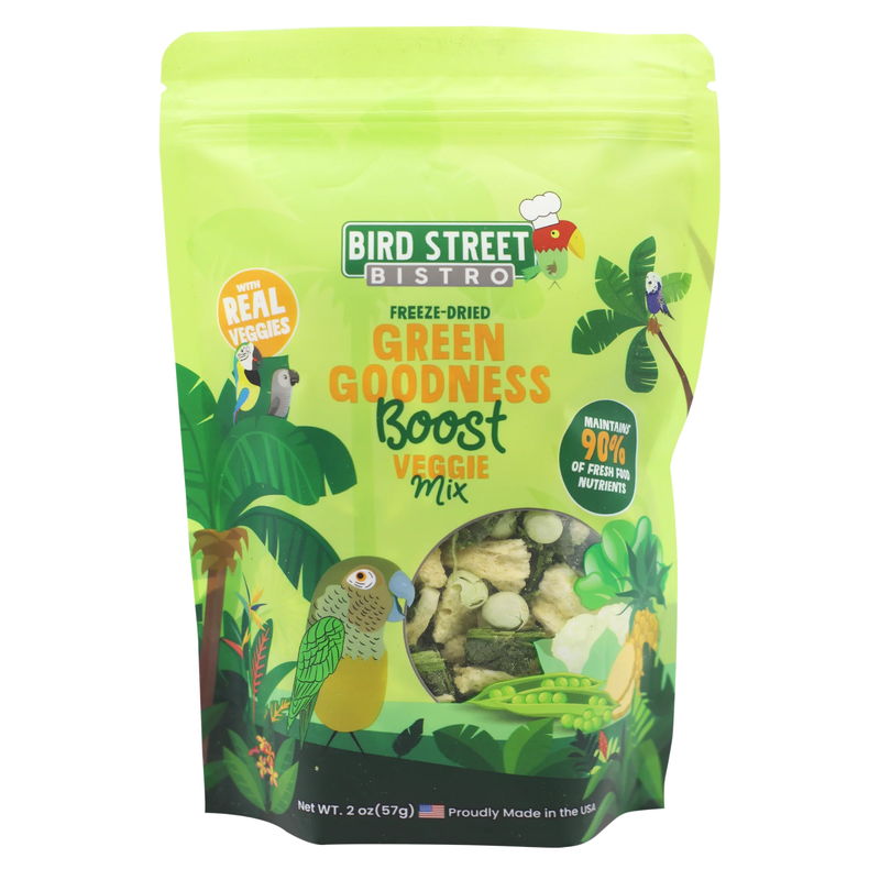 Green Goodness Boost Freeze Dried Veggie Mix - By Bird Street Bistro
