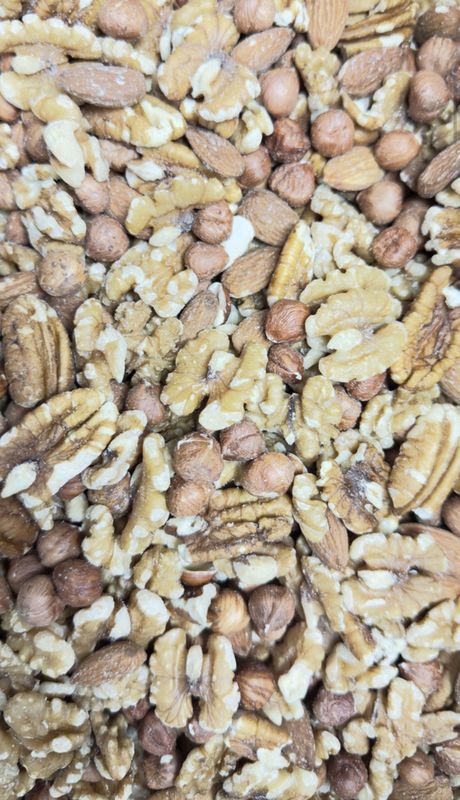 NEW! Raw Crunch Blend -- Shelled Mixed Nuts without Brazil Nuts 1 Lb Mixed Nuts Shelled (Tree Nuts) by Argires Snacks
