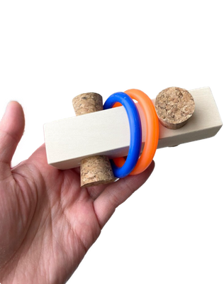 Ring Puzzler Foot Toy for Medium and Large Birds by Pirate&#39;s Beak