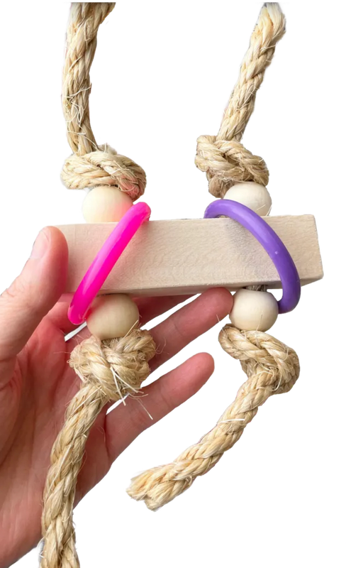 Ropey Chomper Foot Toy for Medium and Large Birds by Pirate&#39;s Beak
