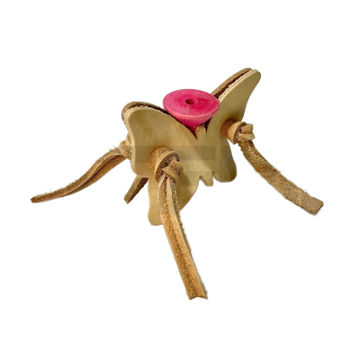 Leather Butterfly Foot Toy - by Bite Me Birdie