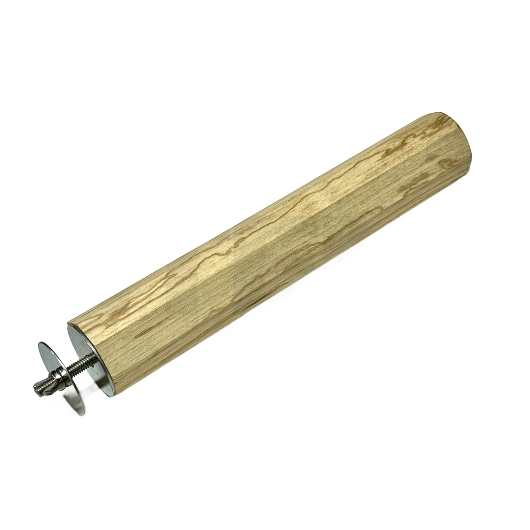Large Natural Hard Ash Wood Perch 2&quot; diameter x 12&quot; length by Bite Me Birdie