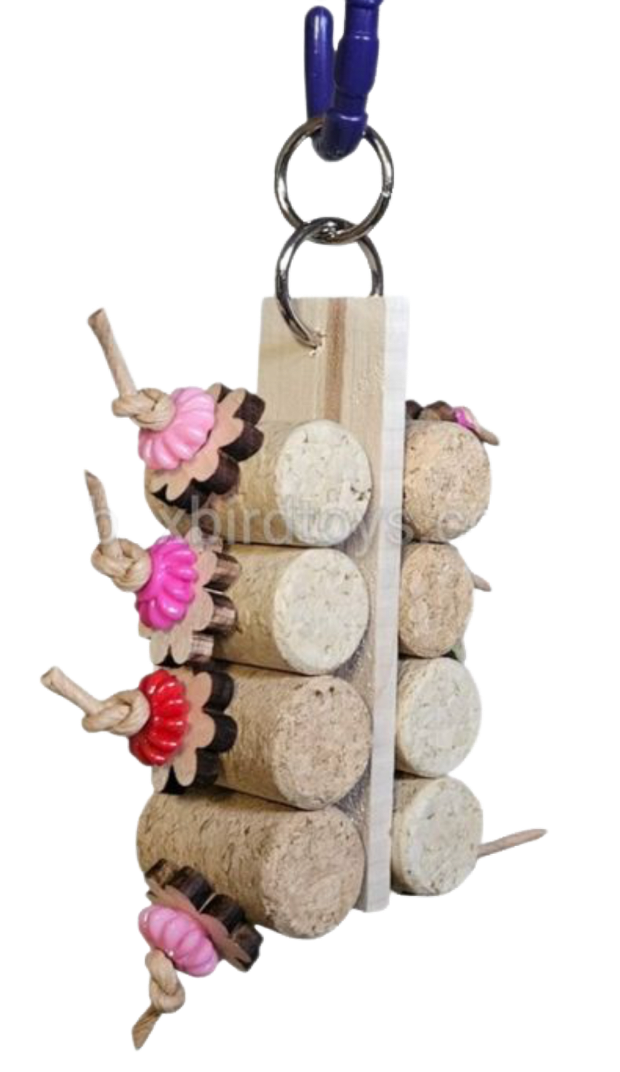 Mini Cork Slice by Birdie Box Bird Toys