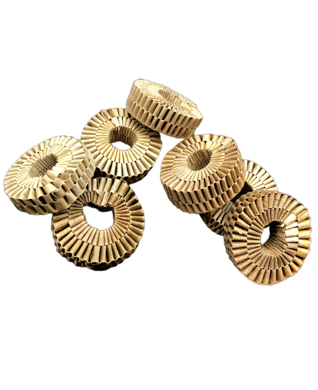Mini Dark Palm Donut 2&quot; - 3 Pack by Feathered Addictions