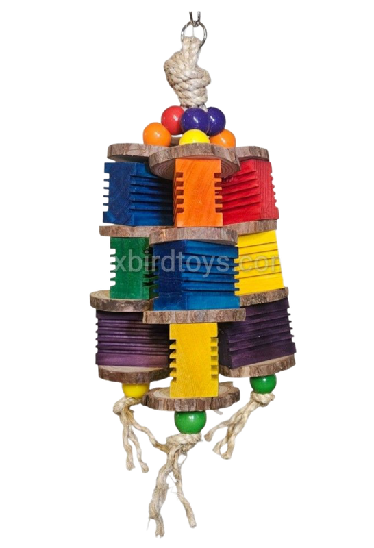 Groovy Rounds Hanging Toy by Birdie Box Bird Toys