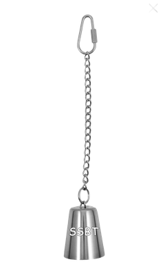 Stainless Steel Bell with refill chain - Hand made in the USA