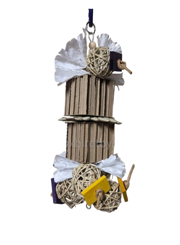 Large Vine Ball Chaos Hanging Toy by Birdie Box Bird Toys