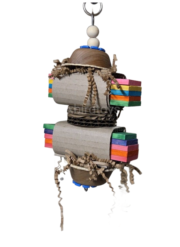 Wee Woo Hanging Toy by Birdie Box Bird Toys