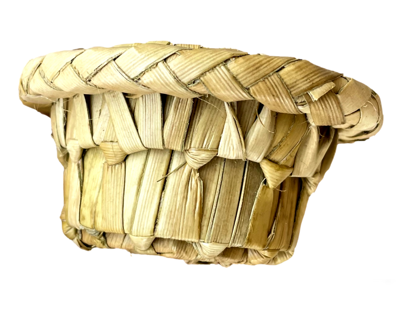Bigger Woven Palm Bowl 5&quot; Natural by Feathered Addictions