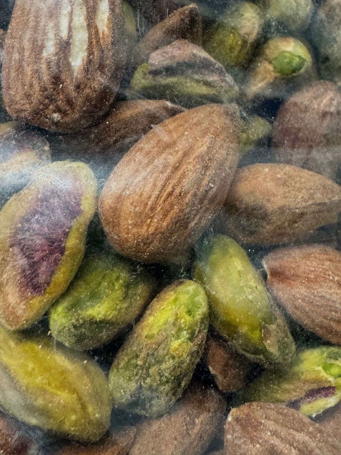 1 Lb Parrot Party Mix - shelled raw almonds &amp; unsalted pistachios mix by Argires Snacks