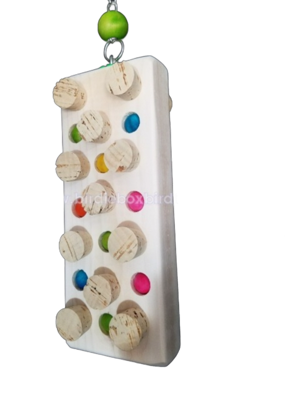 Cork Galore Large by Birdie Box Bird Toys