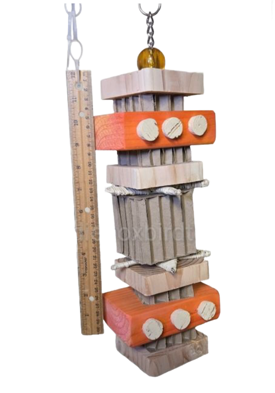 Abner on Stainless Birdie Box Bird Toys