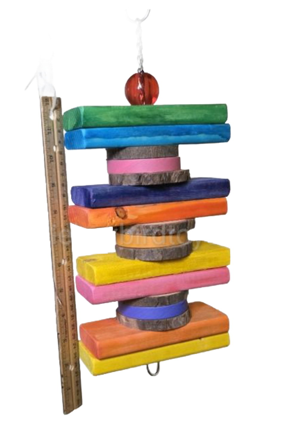 Stacked on Stainless Birdie Box Bird Toys