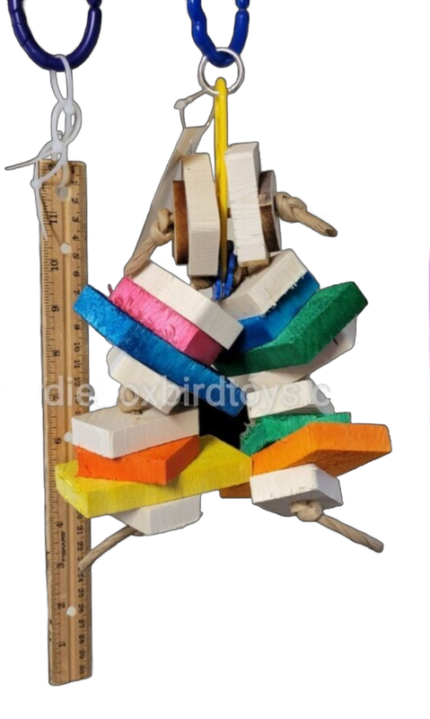 Wonky Blocks Medium by Birdie Box Bird Toys