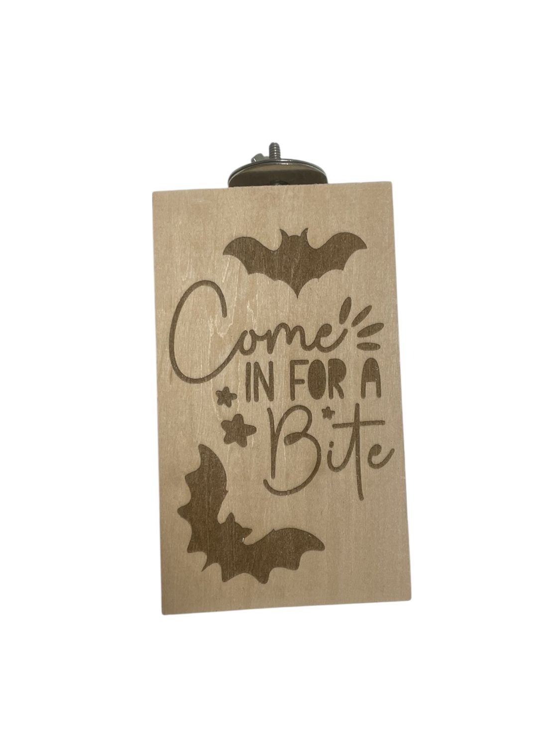 Come in for a Bite 3.25&quot; SQUARE Basswood Platform by Feathered Addictions