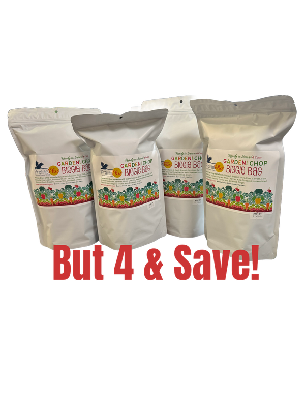Buy 4 &amp; SAVE! -- BULK Freeze Dried Garden Chop BIGGIE Bag - 6 cups Freeze Dried veggies, herbs and more! by China Prairie