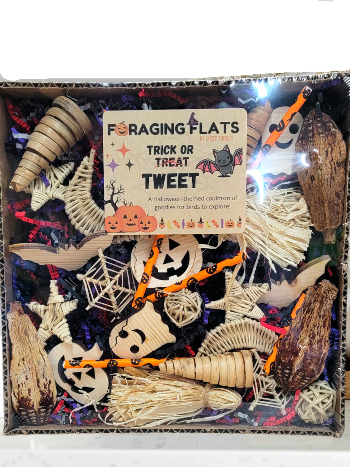 Halloween Edition Foraging Flat by Cheep Thrills Bird Toys