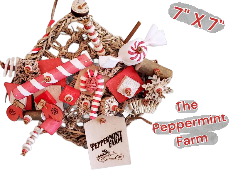 Peppermint Farm 7&quot;x7&quot; Premium Mat Shredder by Peter Piper Parrots -- Limited Edition