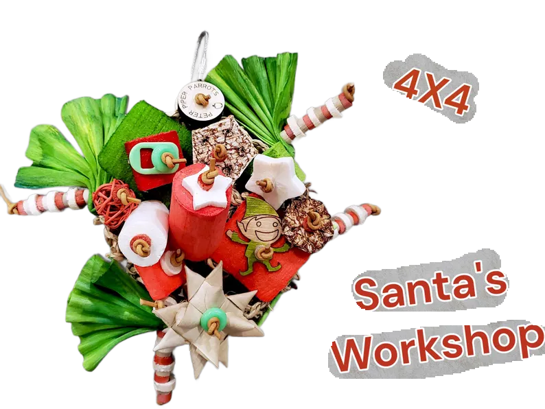 Santa&#39;s Workshop 4&quot;x4&quot; Premium Mat Shredder by Peter Piper Parrots -- Limited Edition