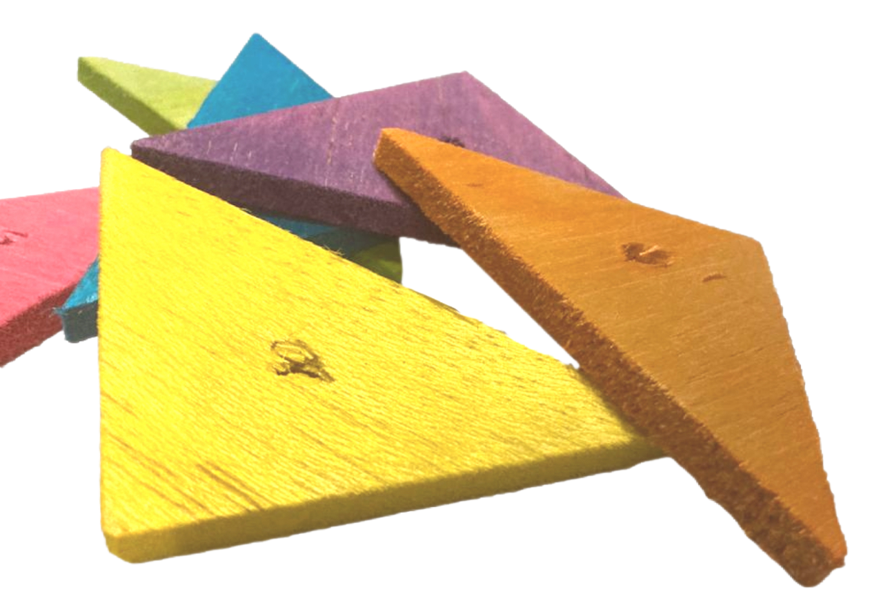 Biggie Balsa Triangles 5.5&quot; x 4&quot; x 1/4&quot; Pack of 4 Color by Feathered Addictions