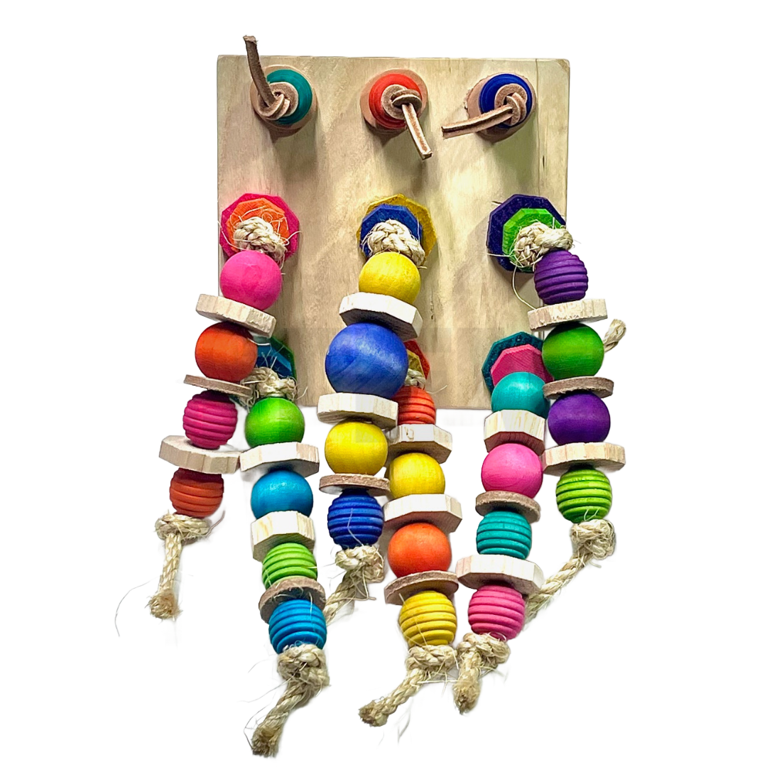 Paisley Gumball Medium Refillable Cage Mount Toy by Bite Me Birdie