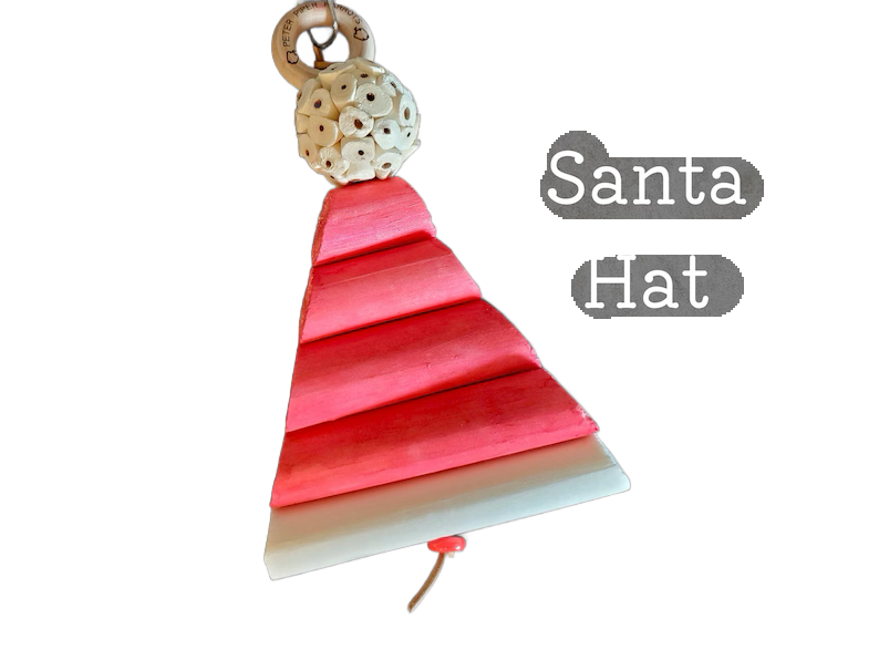 Santa Hat Sola Softie by Peter Piper Parrots - Limited Edition
