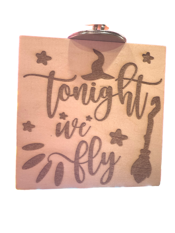 Tonight We Fly 3.5&quot; Square Basswood Platform by Feathered Addictions