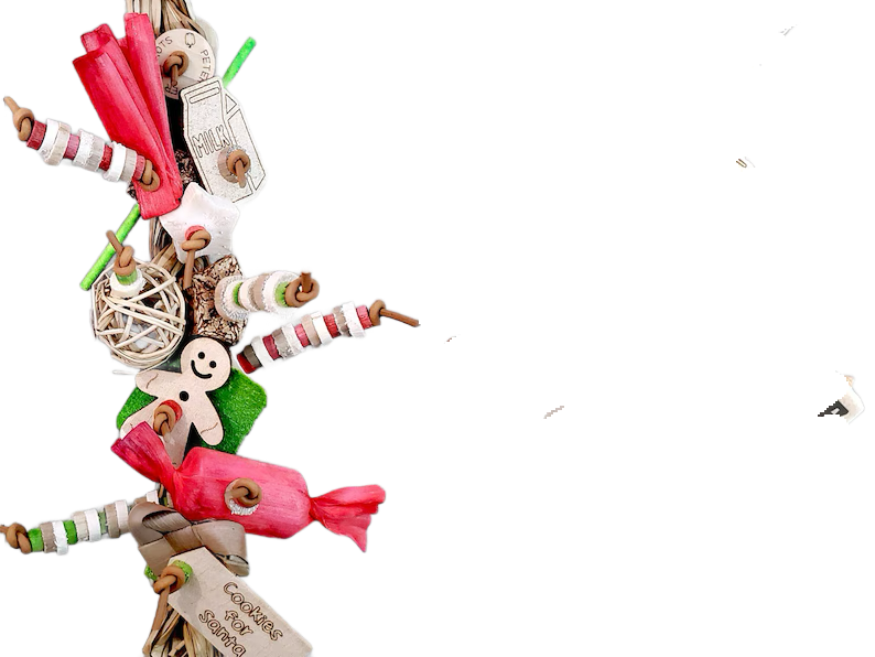 Santa&#39;s Cookies Seagrass Shredder by Peter Piper Parrots - Limited Edition