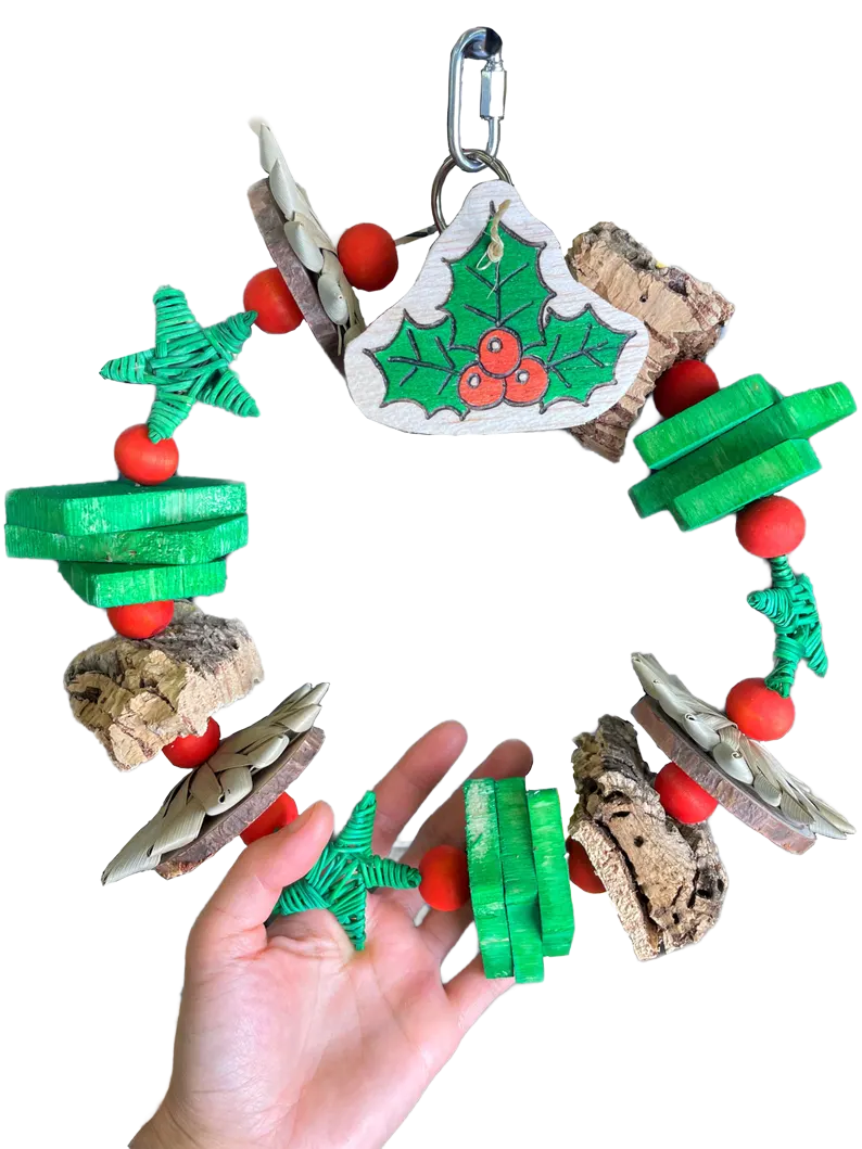 Christmas Wreath for Medium and some Small Birds by Pirate&#39;s Beak