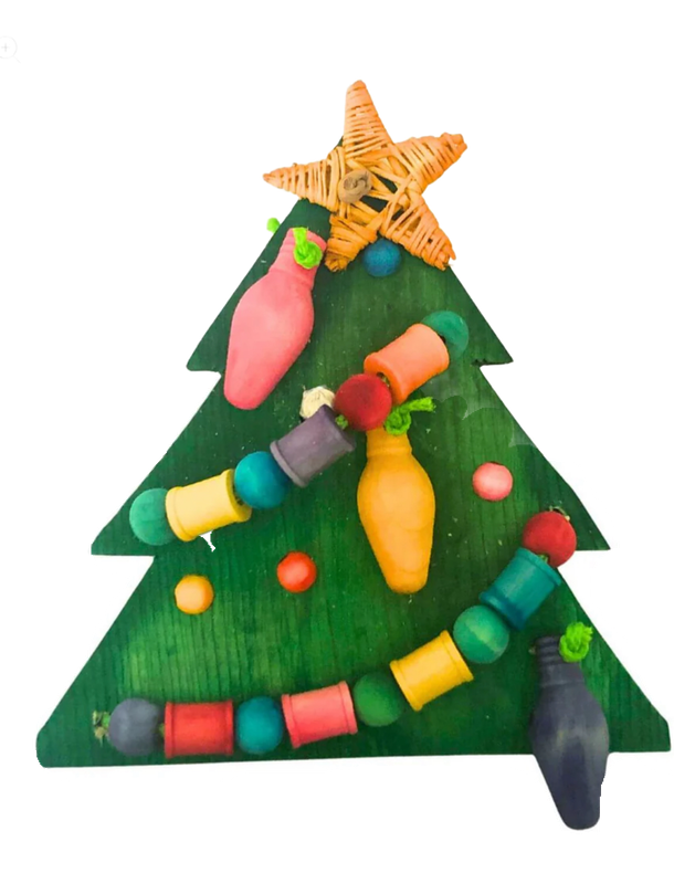 Wood Christmas Tree Cage Mount by PDS Parrot Toys