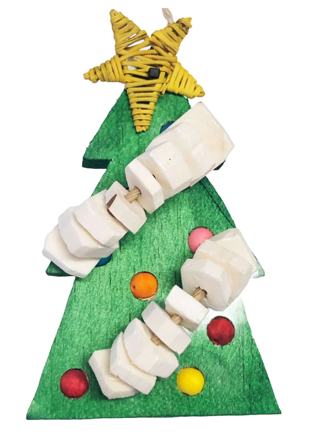 Balsa Christmas Tree hanging toy by PDS Parrot Toys