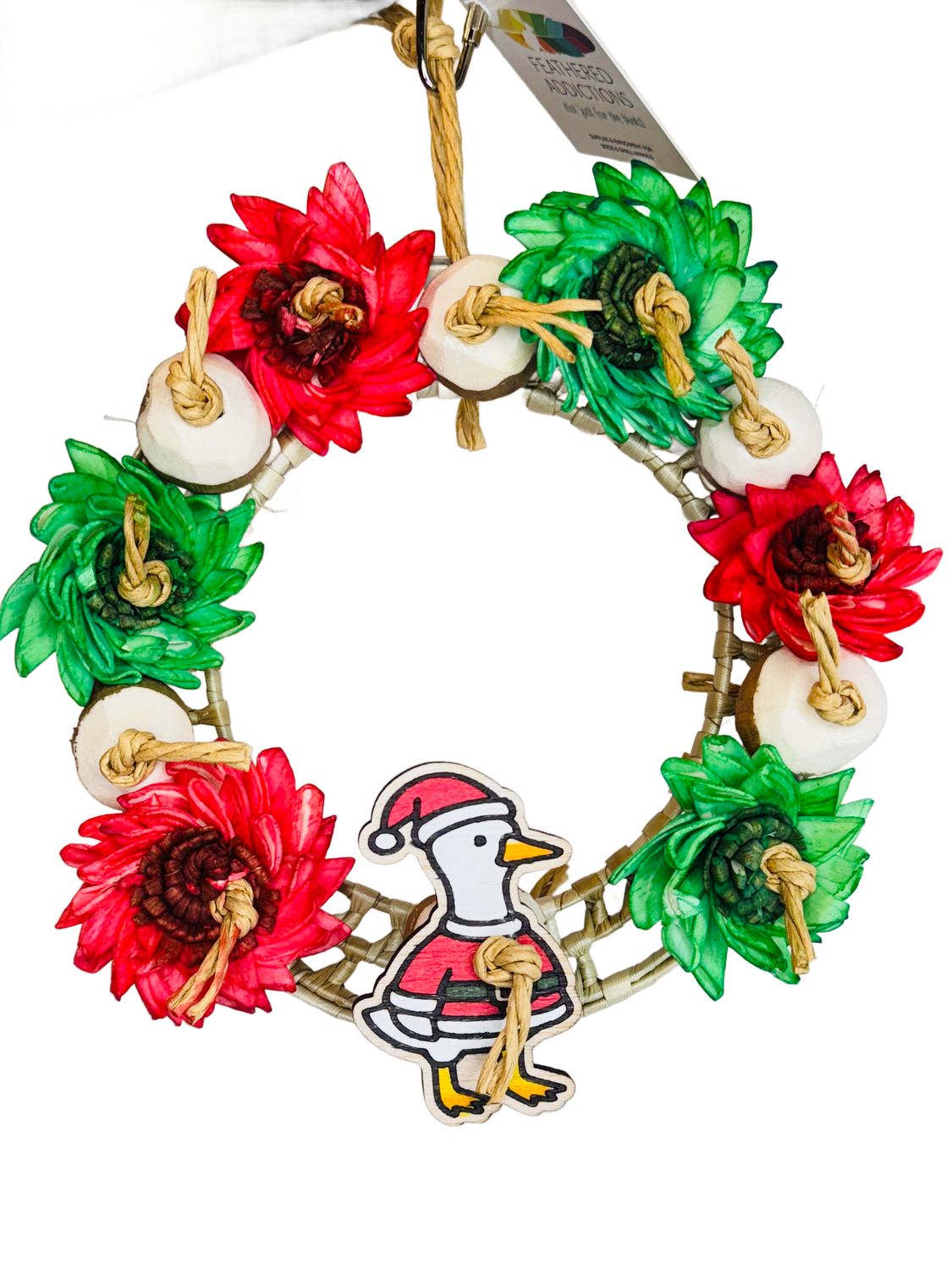 Decorations and a Santa Duck Wreath by Feathered Addictions