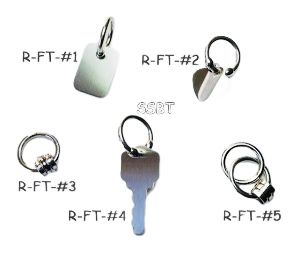 Stainless Steel Ring Foot Toy #4 single Key - Hand made in the USA