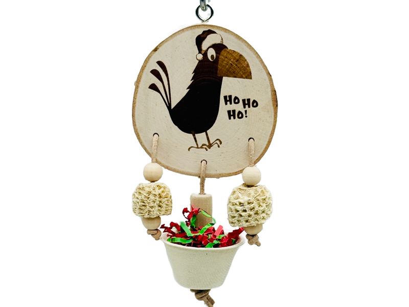 Ho Ho Ho Time Foraging Parrot Toy by The Modern Parrot