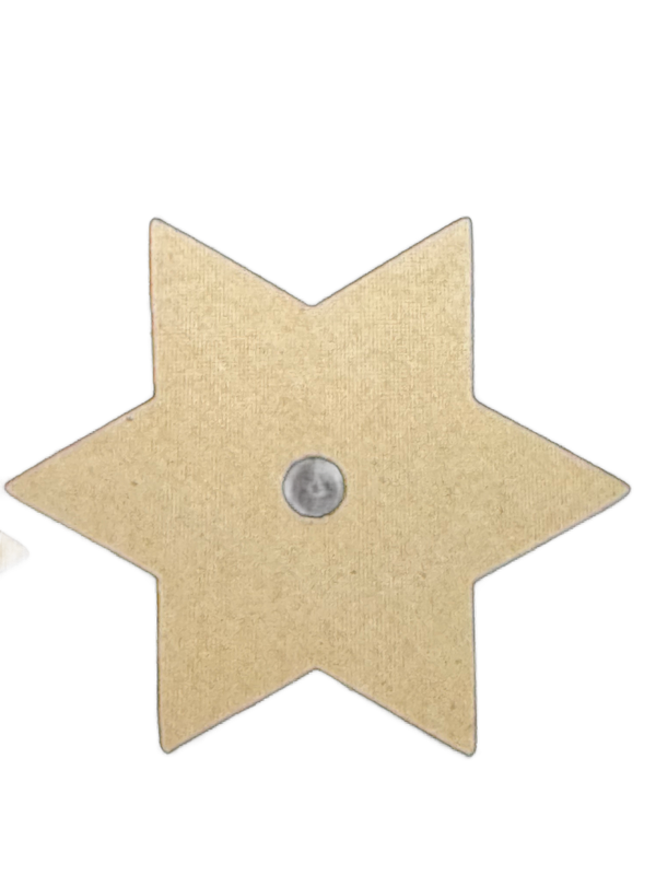 Cardboard Star Large Size 3.25&quot; Pack of 10