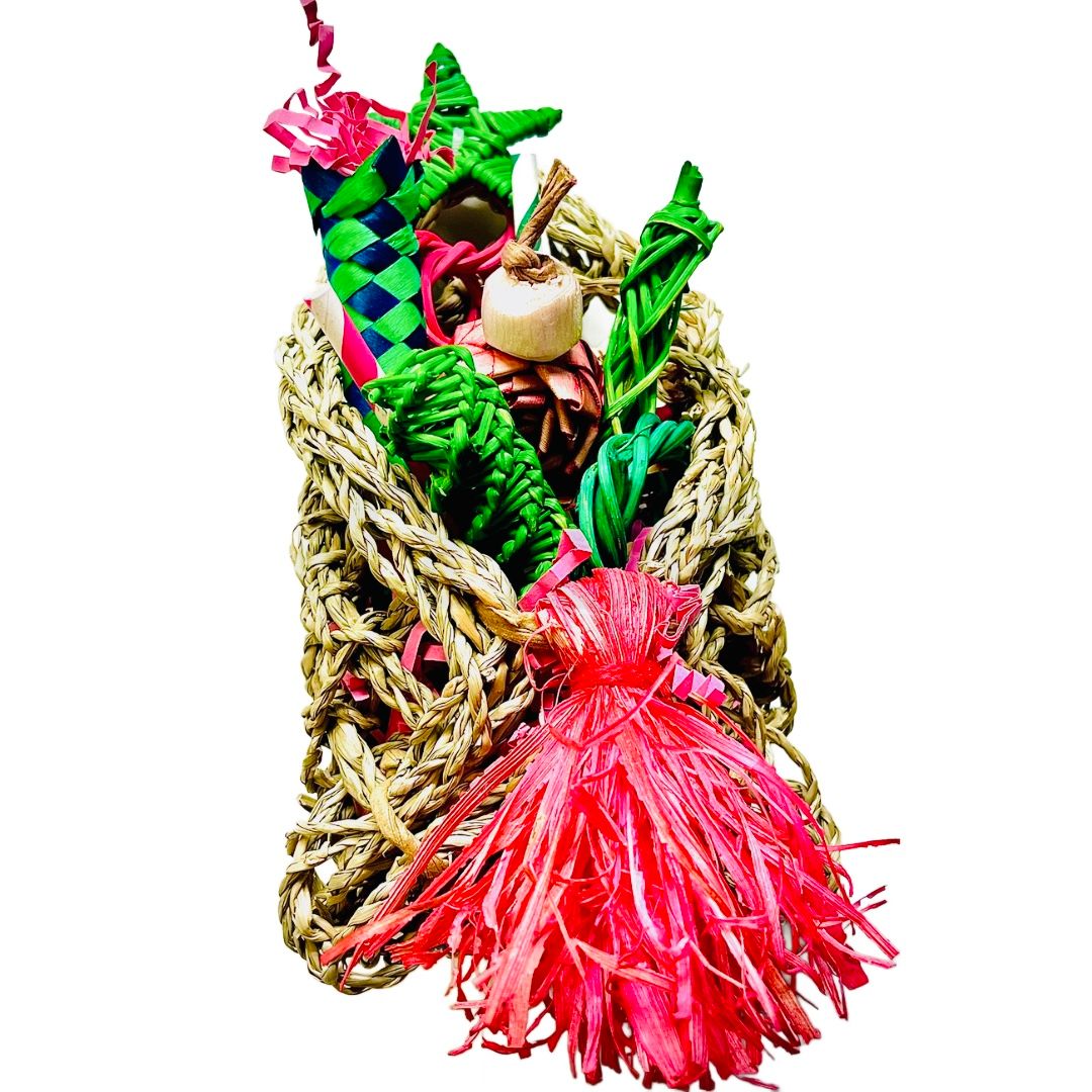 Tess Cage Mount Toy for Small Birds - by Bite Me Birdie Bird Toys