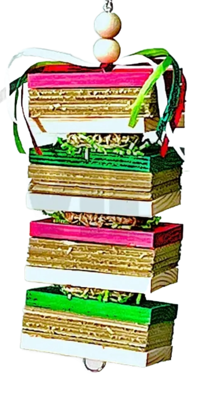 Cyrus Christmas Large hanging toy for Large Size Birds by Bite Me Birdie