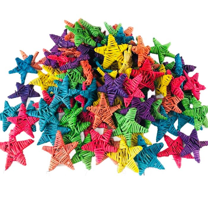 Multi-Color Vine Stars approx 2&quot; in length each -- 100 count