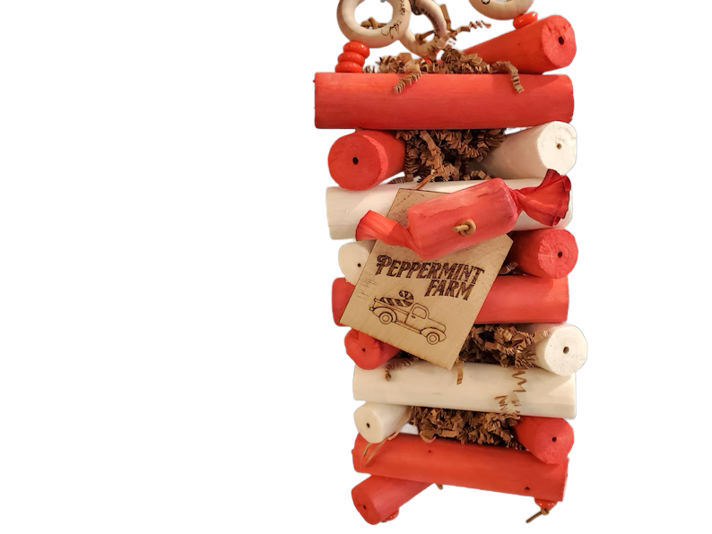 The Big Peppermint Stick Sola Tower Toy by Peter Piper Parrots