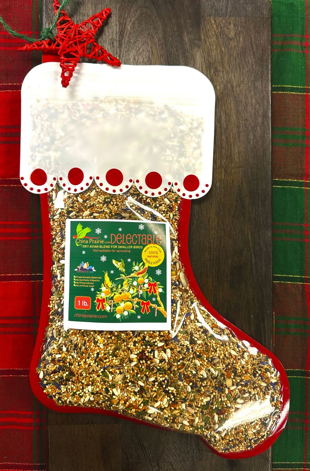 Limited Edition - Delectable! 1 Lb Dry Blend 100% Natural Whole Foods for all Small and Medium Size Birds especially Cockatiels, Budgies, Love Birds, Parakeets, Conures and Parrotlets