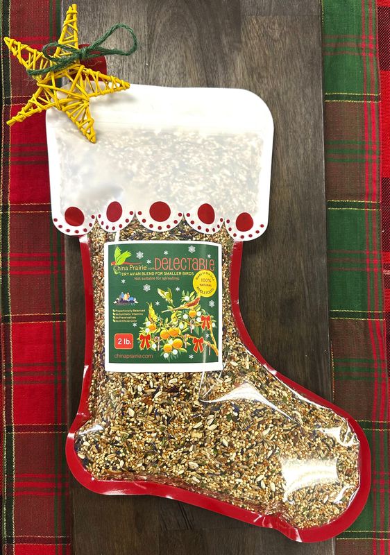 Limited Edition - Delectable! 2 Lb Dry Blend 100% Natural Whole Foods for all Small and Medium Size Birds especially Cockatiels, Budgies, Love Birds, Parakeets, Conures and Parrotlets