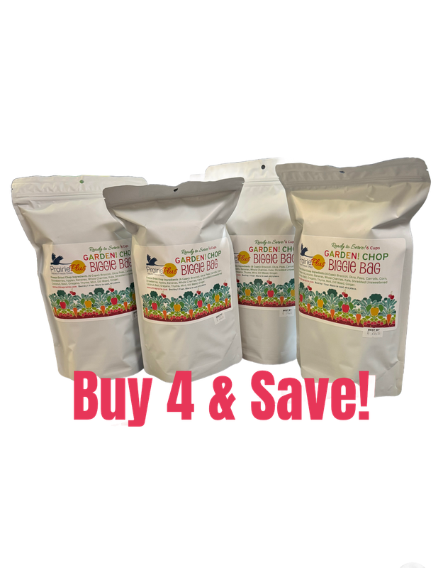 Buy 4 &amp; SAVE! -- BULK Freeze Dried Garden Chop BIGGIE Bag - 6 cups Freeze Dried veggies, herbs and more! by China Prairie