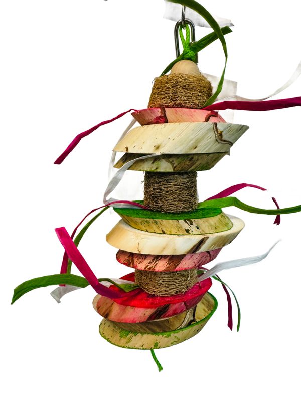 Karma Christmas hanging toy for Medium Size Birds by Bite Me Birdie