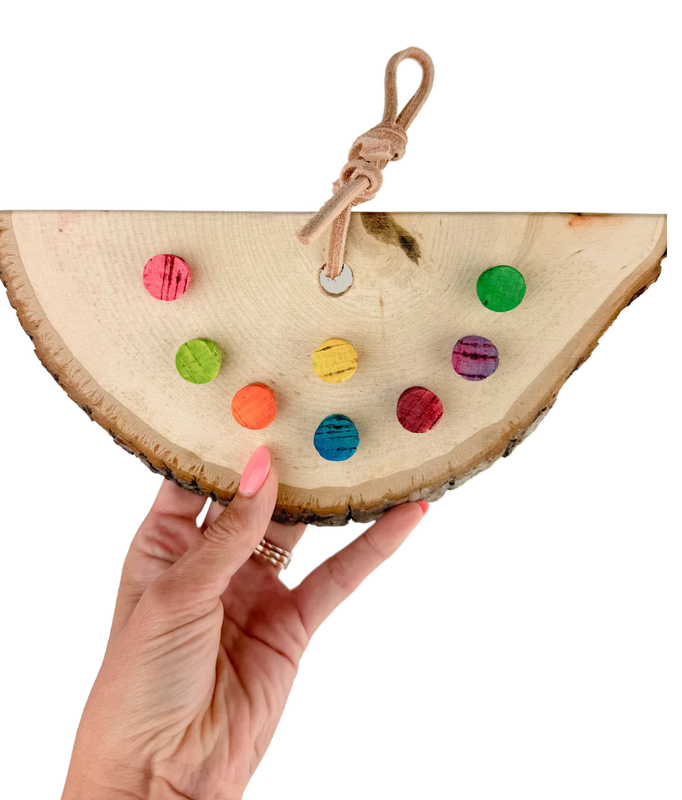 Basswood Burst for Medium Birds and some Small Birds by Cheep Thrills Bird Toys
