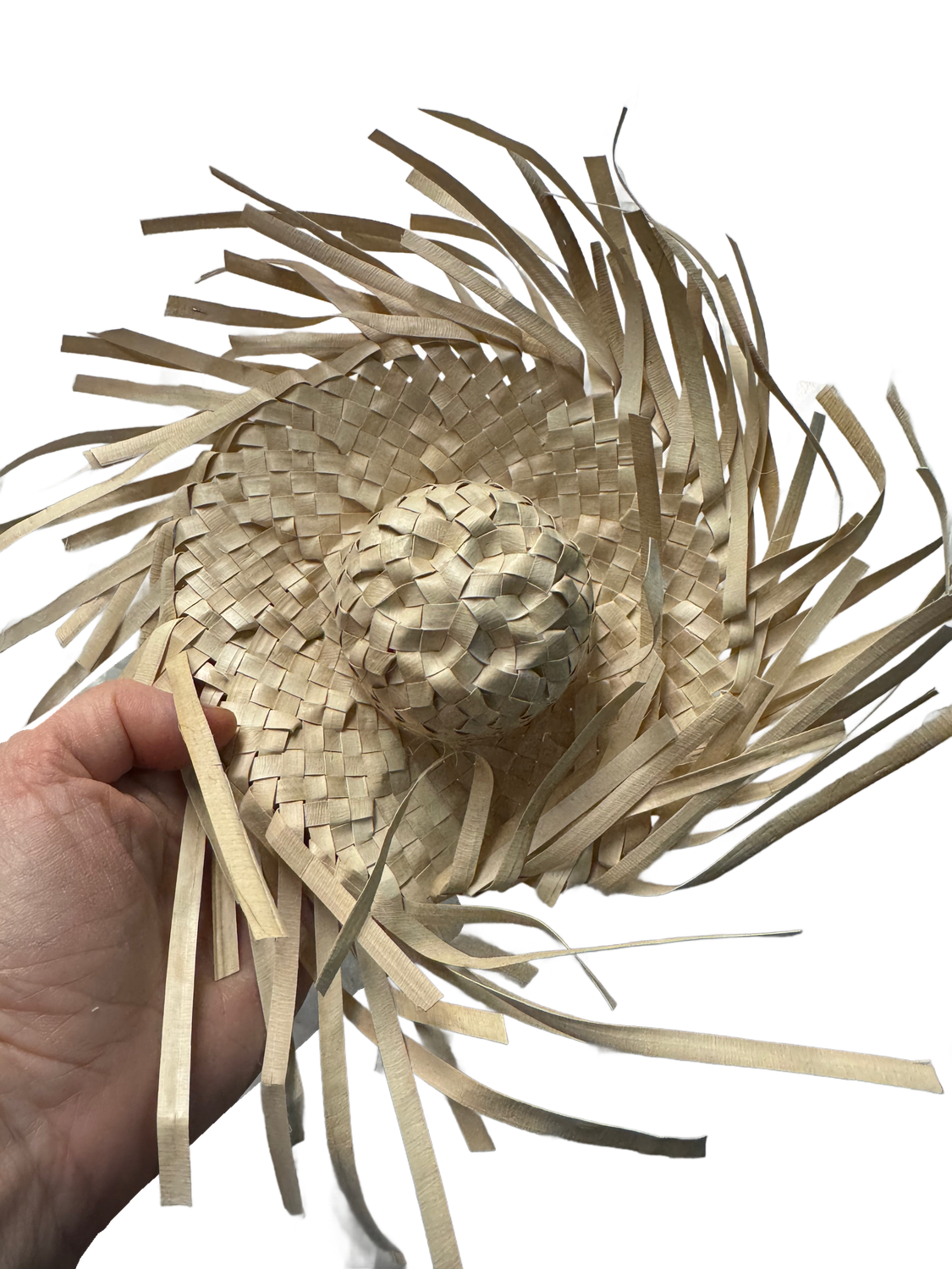 Extra Large Light Palm Scarecrow Hat by Feathered Addictions